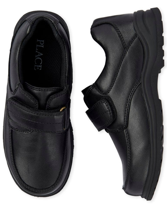 Boys Black Uniform Dress Shoes