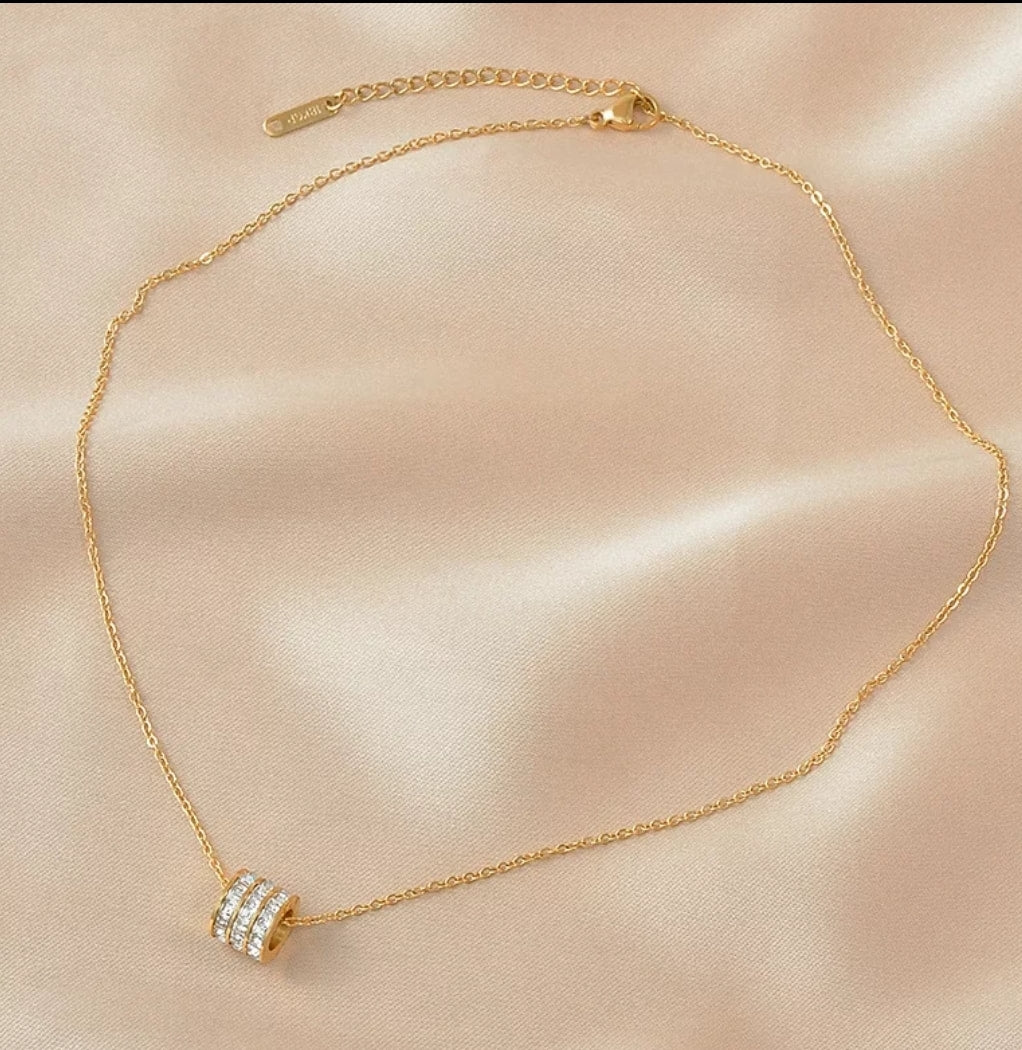 Circled Stones Necklace