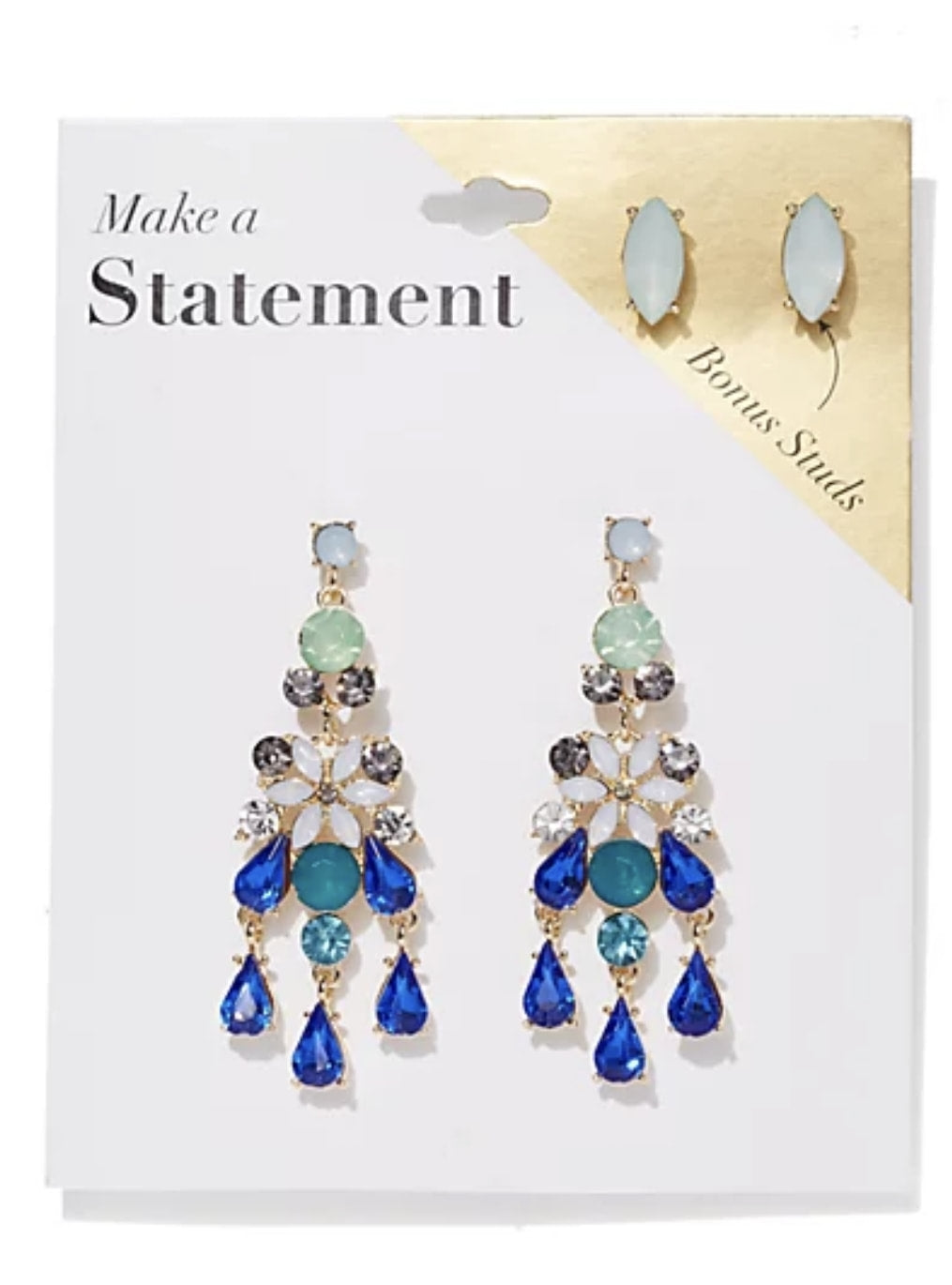 Gold Plated Statement Chandelier Earrings