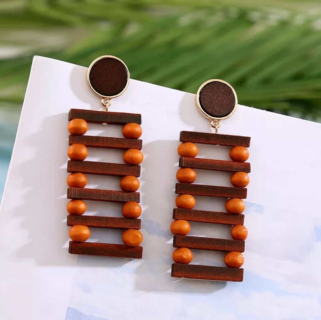 Ladder Shaped Bamboo Earrings