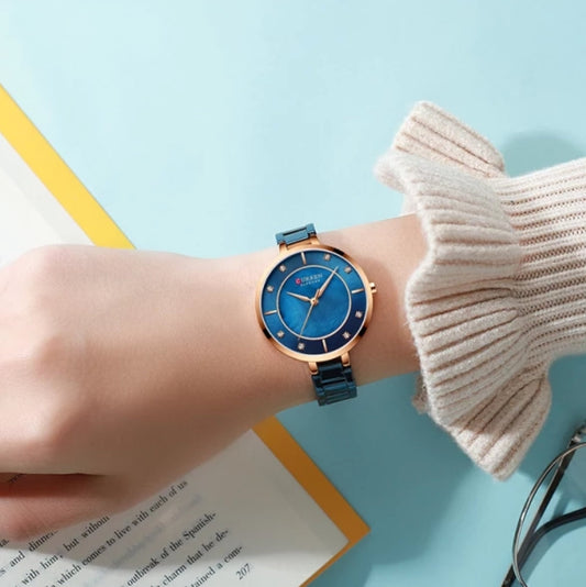 CURREN Women Links Watch - Blue