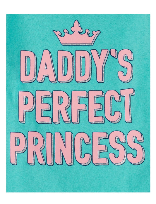 Baby And Toddler Girls Daddy's Princess Graphic Tee