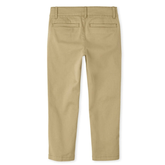 Boys Stretch Skinny Chino Pants - Flax