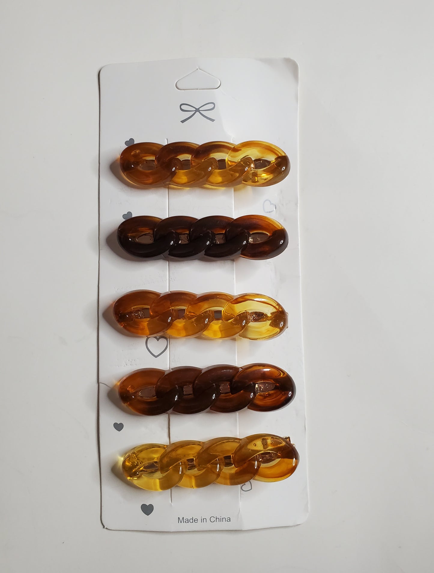 Ombre Hairclips 5-Piece