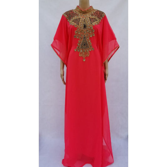 Fateemah Stoned Turtle Neck Kaftan