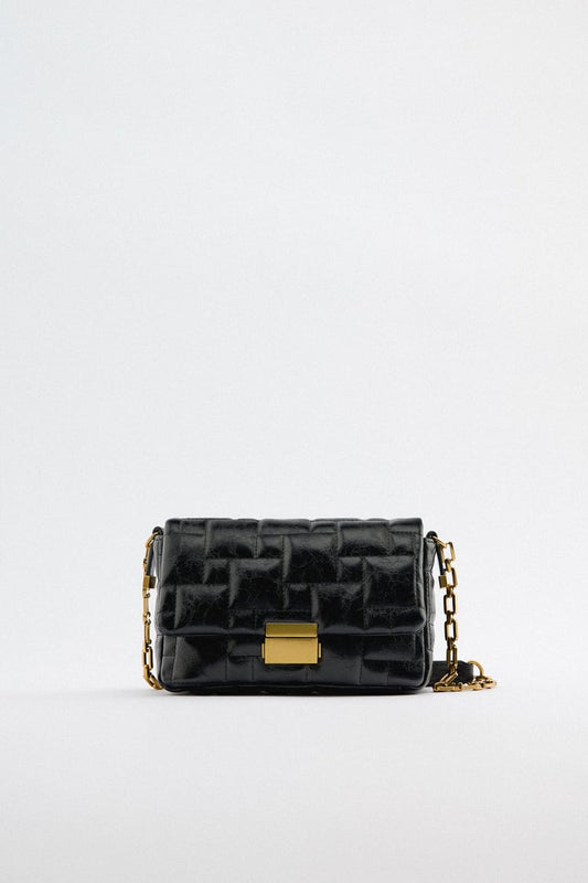 RETRO QUILTED CROSSBODY BAG