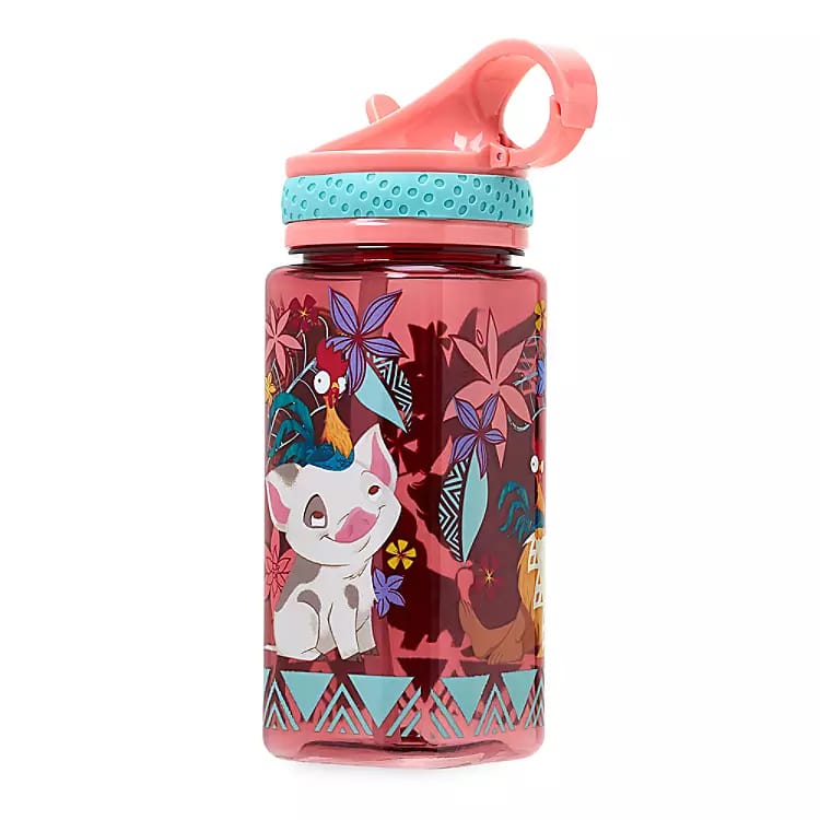 Moana Water Bottle with Built-In Straw