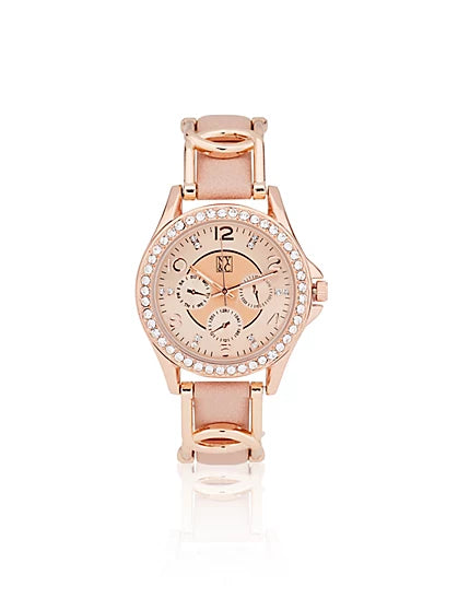 PAVE Twist Band Watch