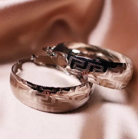 40 mm Gold Plated Lightweight Hoop Earrings