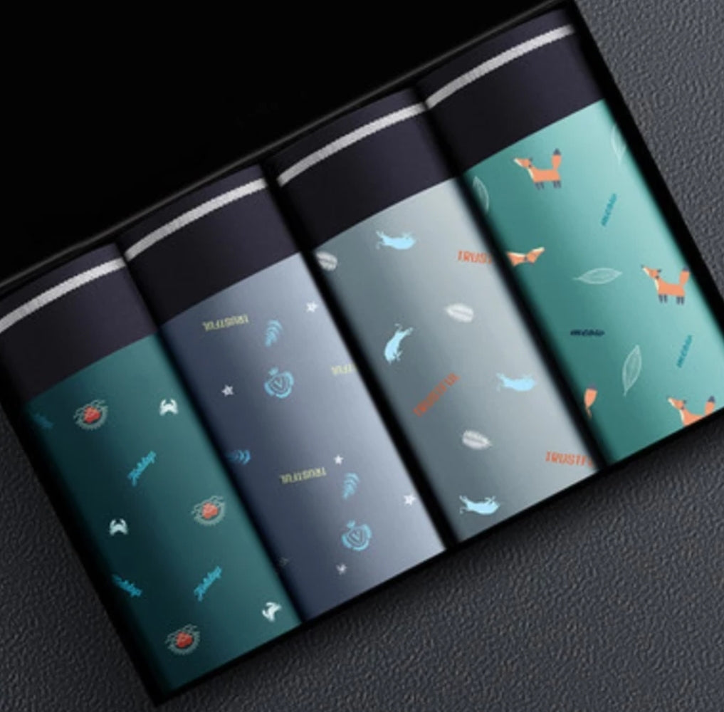 Men's Multipack 95% Cotton Boxers Brief Set