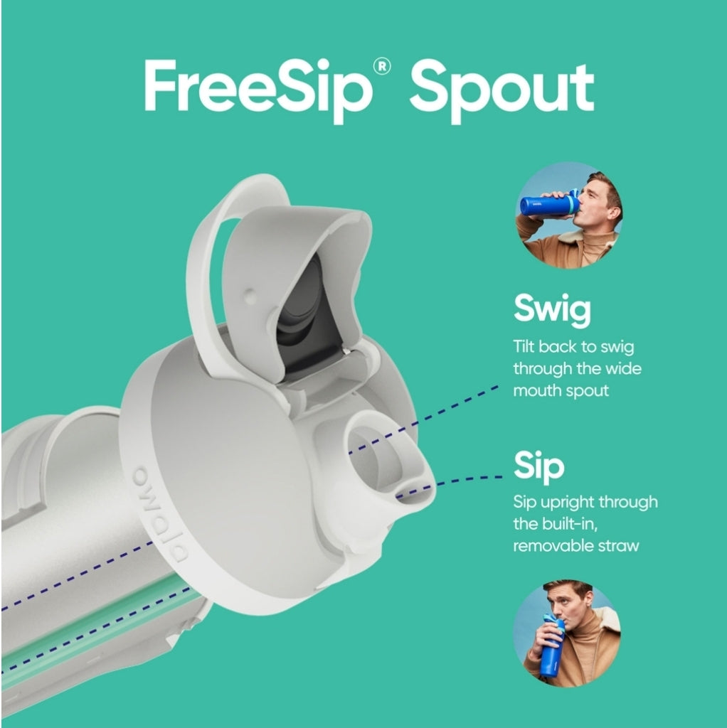 FreeSip 24-oz. Stainless Steel Water Bottle Combo Pack