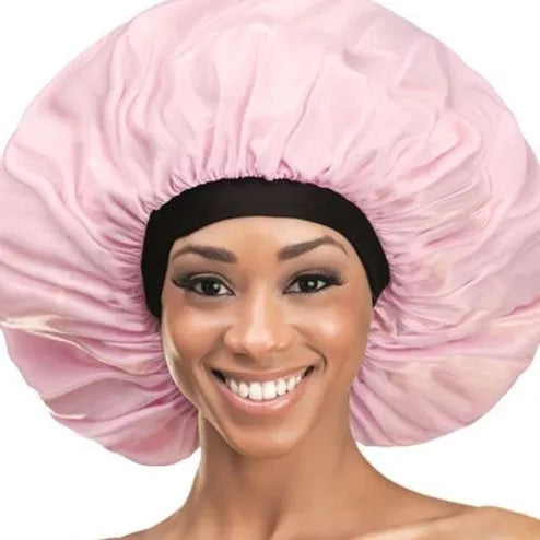 Extra Large Solid Organic Argan, Olive Oil, Shea Butter Treated Sleep Cap