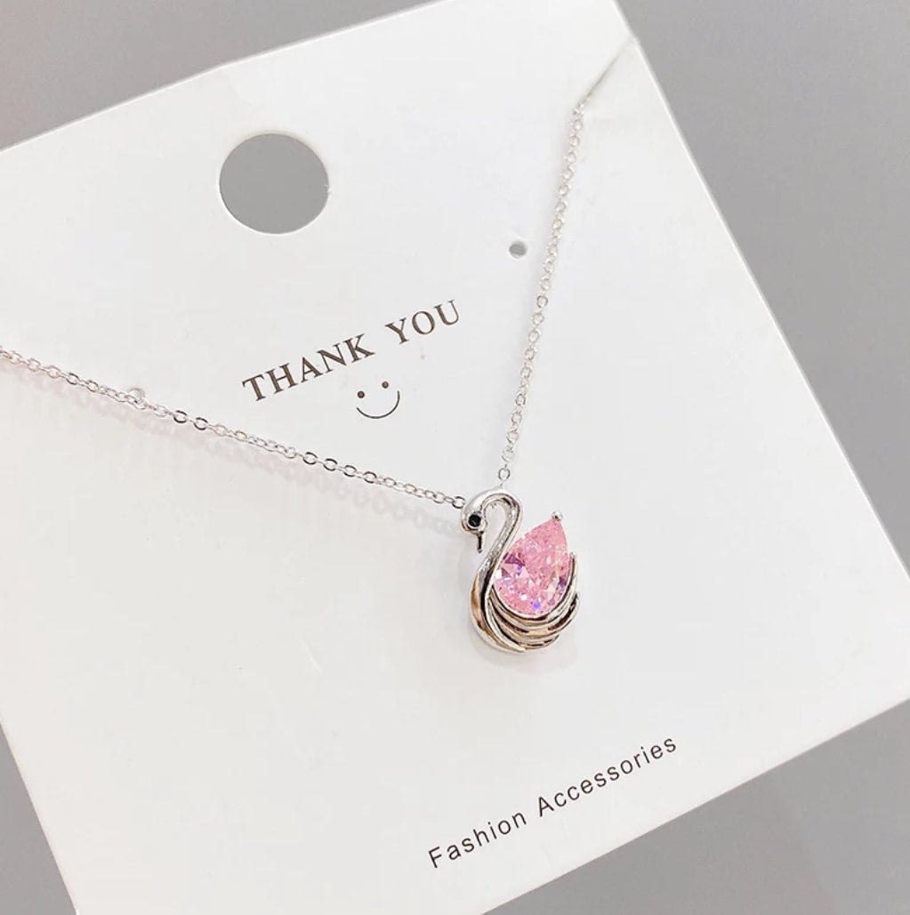 Silver Swan Necklace