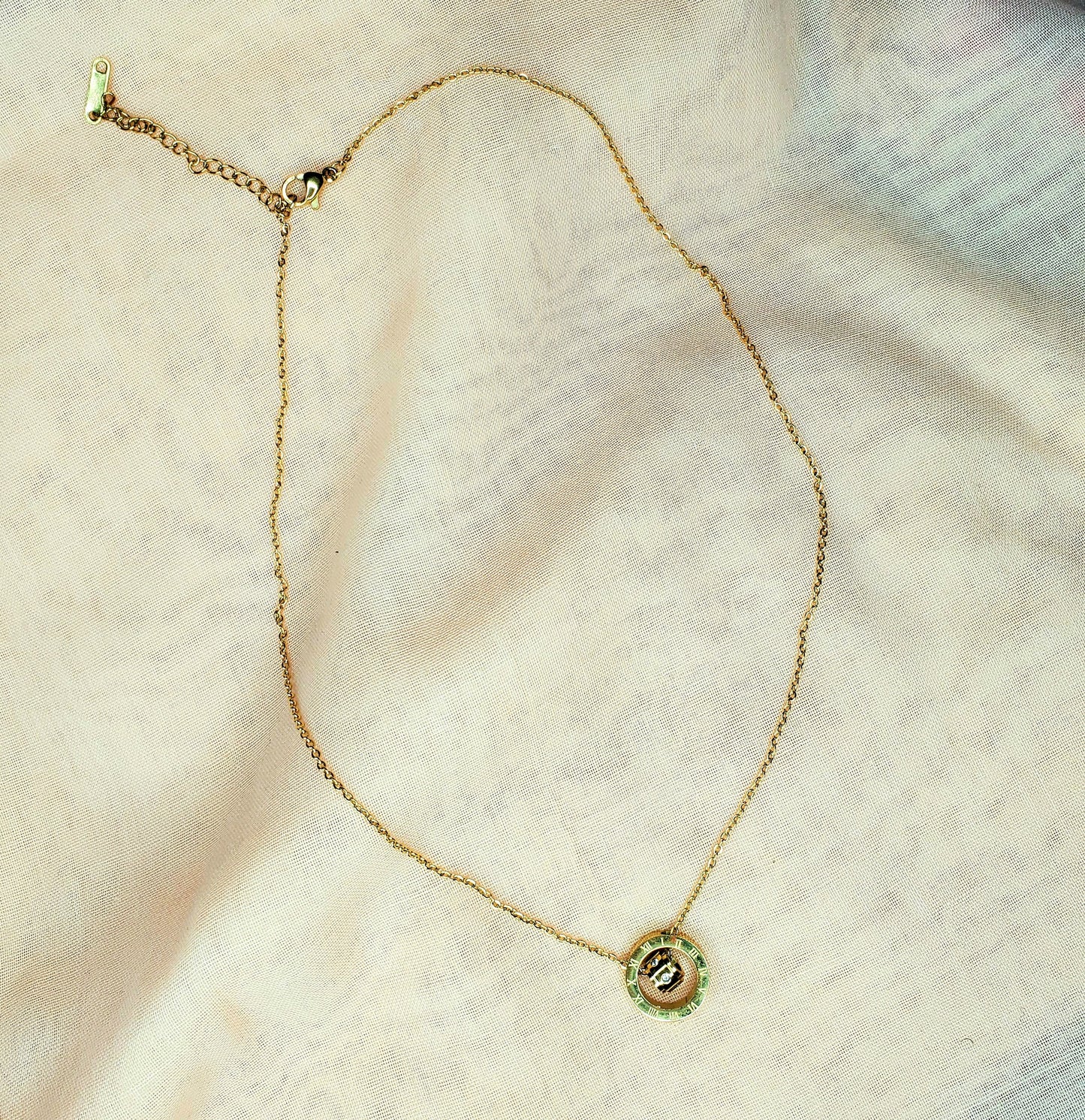 Roman Numerals Pendant Necklace