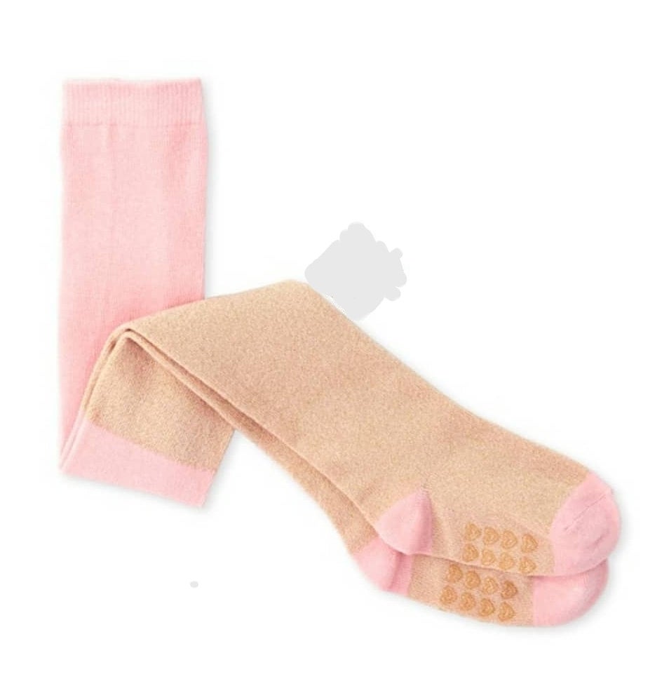 Toddler Girls Metallic Ribbed Tights
