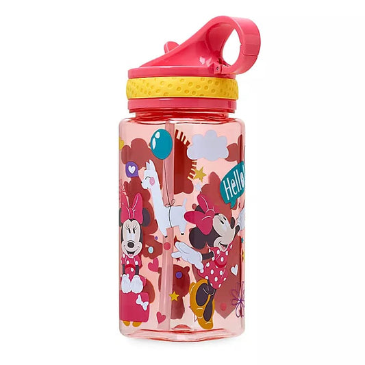Minnie Mouse Water Bottle with Built-In Straw