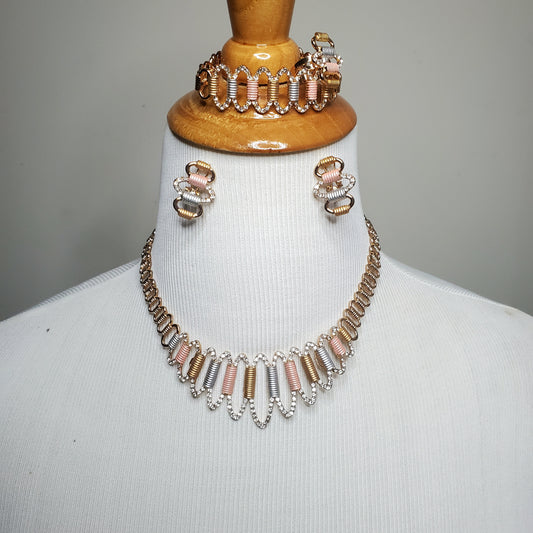 Oval-Shaped Colorful Party Jewelry Set