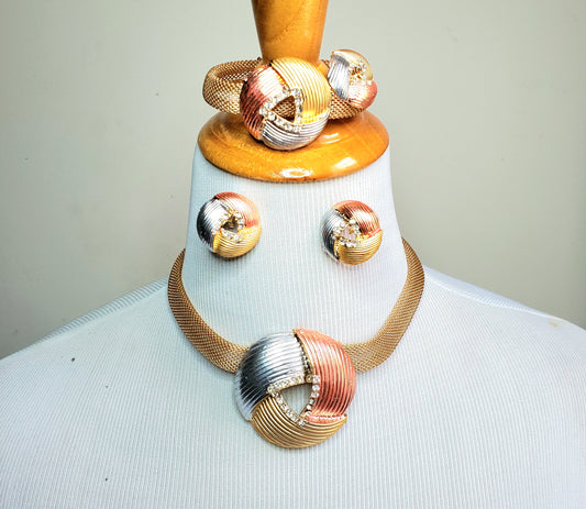 Swirl Bulb Italian Jewelry Set