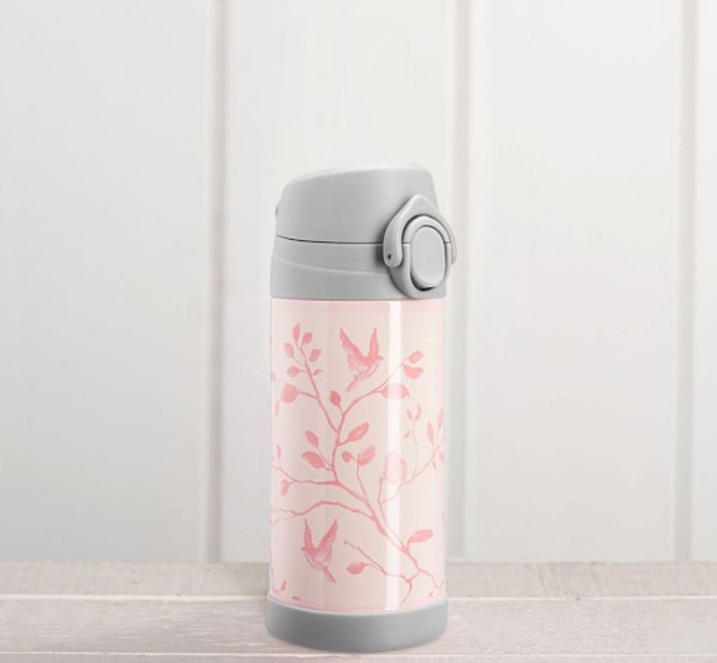 Monique Lhuillier Pink Birds Water Bottle