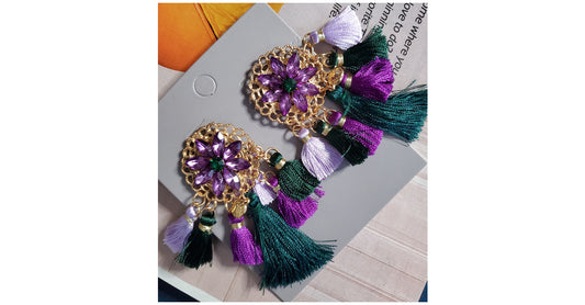 Crystal-Fringe Earrings