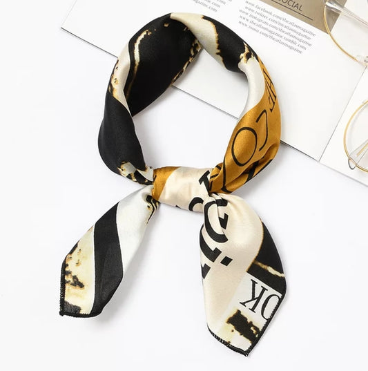 Alphabet Print Women's Neck Scarf