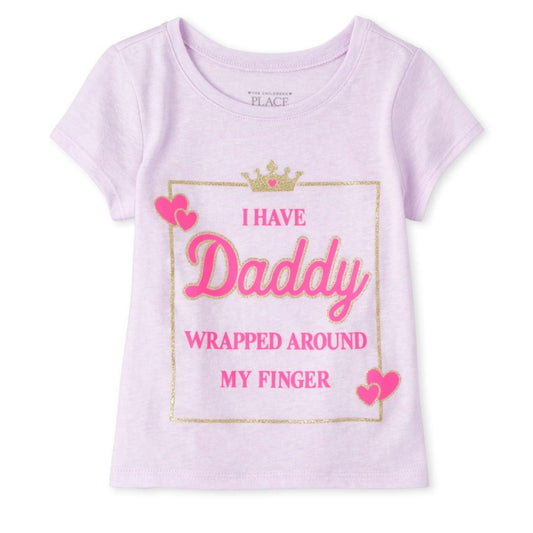 Baby And Toddler Girls I Have Daddy Wrapped Tee - Lilac