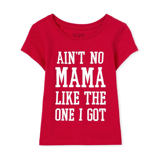 Baby And Toddler Girls Ain't No Mama Graphic Tee - Red