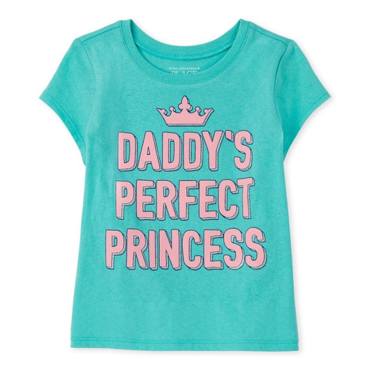 Baby And Toddler Girls Daddy's Princess Graphic Tee