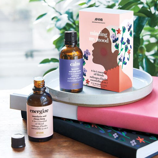 Avon Aromatherapy Minding My Mood 4-in-1 Essential Oil Blends