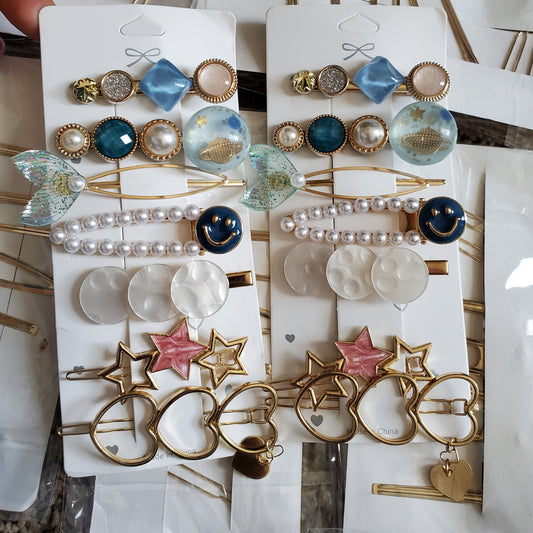 7-Piece Vintage Hairclip Set