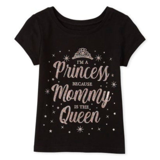 Baby And Toddler Girls Princess Mommy Graphic Tee