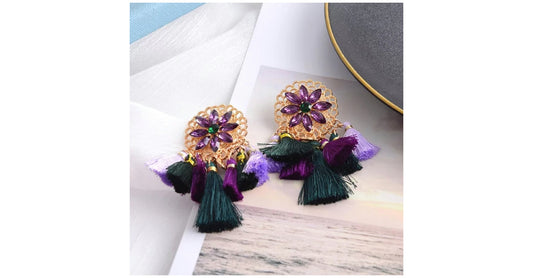 Crystal-Fringe Earrings