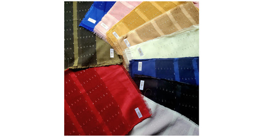 Jasmine Women's Bold Lines w/Shimmers Head Scarf