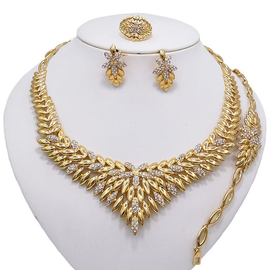 Spikes w/Silver Studs Brazilian Jewelry Set