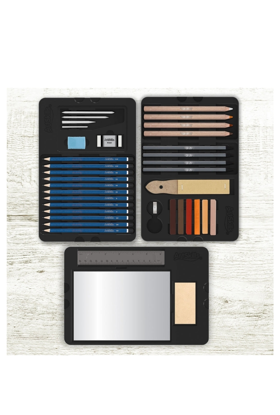 Assorted Premium Sketching and Drawing Kit, 39 Pieces – Varieties