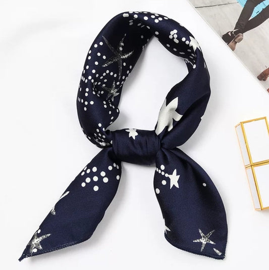 Planet Print Women's Neck Scarf
